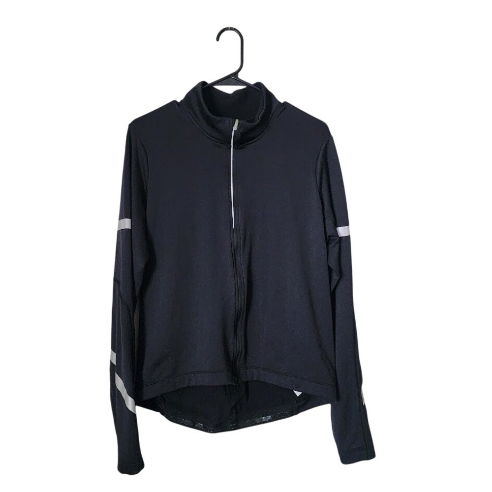 REI CO OP Cycles Full Zip Cycle Jersey Black Long‎ Sleeve Mens L